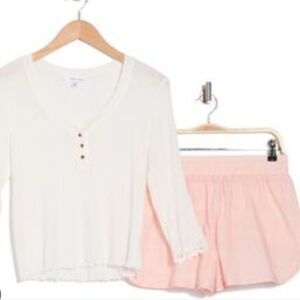 HoneyDew Intimates Blissful L/S Ribbed Short Set